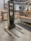 Crown 15BT Electric Pallet Stacker, 2 Stage Mast, 1500 Lbs. Capacity 12 Volt 40637