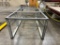 Metal Material Stand 47'' x8' Long x33'' High .