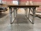 Metal Material Stand 47'' x8' Long x33'' High .
