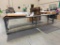 Metal Work Table on Casters 36''x12'' .