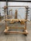 Wooden Drying Rack on Casters .