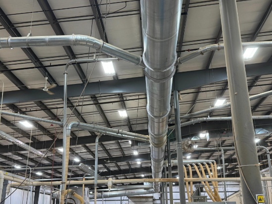 Dust Collection Pipe in Millwork Dept. .