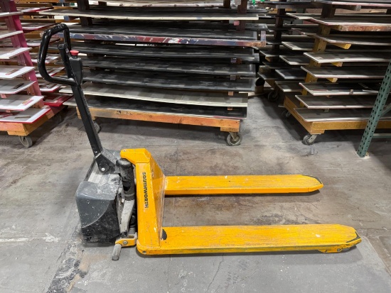 Southworth PT33E Electric High Lift Pallet Jack 3300 Lbs. Capacity 12 Volt 832222280-04