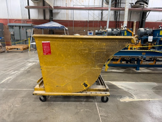 Dump Hopper On Casters, 2000 Lbs. Cap.