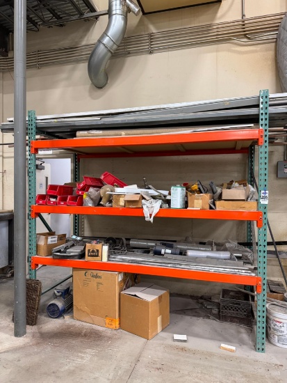 1 Section Pallet Rack 42''x8' Rails x8' High.