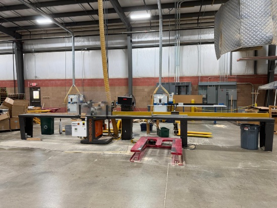 RazorGage Cyclone 600 Upcut Saw with Infeed -Outfeed Tables 480/3 Ph SN 20181299