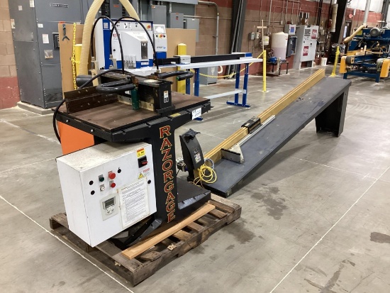 Razor Gage Cyclone 600 Upcut Saw with Outfeed Table, 480 Volt 3 Phase SN 20170153
