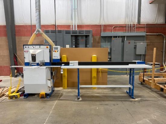 2018 Omga V235TN-US Double Bevel Saw With Infeed - Outfeed 460 Volt 3 Ph SN 15207
