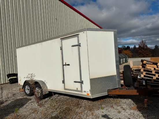 2016 Cross Trailer 7 x 16 ft V- Front Enclosed Trailer Vin 58E1W1628H1003934 .