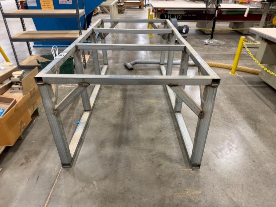 Metal Material Stand 47'' x8' Long x33'' High .