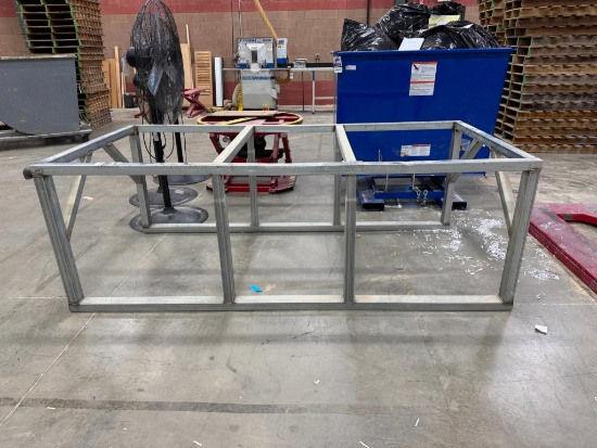 Metal Material Stand 47'' x8' Long x33'' High .