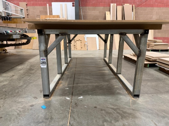 Metal Material Stand 47'' x8' Long x33'' High .