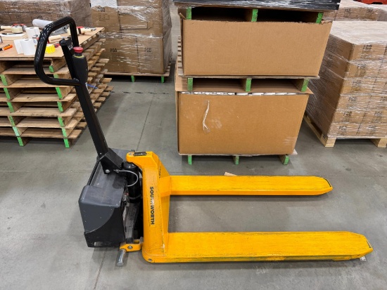 2016 Southworth EHL1004 Electric High Lift Pallet Jack 3300 Lbs. Capacity 12 Volt 161C14154060