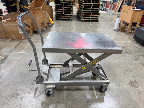 Haulmaster Hydraulic Lift Cart, 1200 Lbs, Cap.