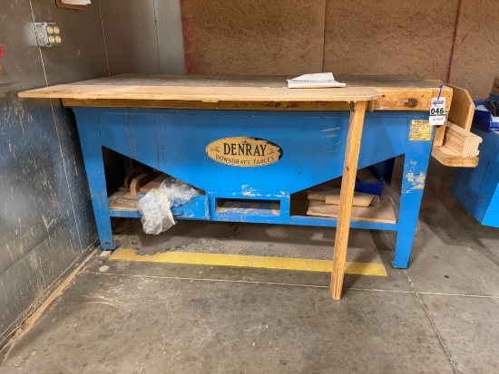 2006 Denray 2872 28" x 6' Downdraft Sanding Table 220 VOLT 1 Ph 471772