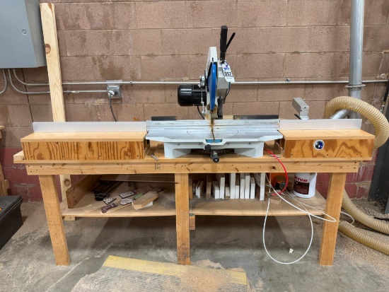 2018 Omga IP350F 14" Cut Off Saw With Stand And Flip Stop Fence 230/400 Volt 3 Ph