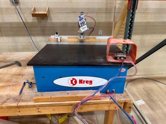 Kreg DK1100TP Bench Top Pocket Hole Machine, Foot Switch Pneumatic