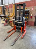 Toyota 6BWR15 Electric Pallet Stacker 2 Stage Mast, 3000 Lbs. Capacity 24V 6BWR15-30037