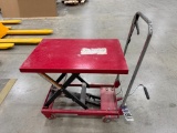Dayton Hydraulic Lift Cart, 400 Lbs, Cap. .