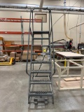 EGA MD0216 Rolling Warehouse Ladder, 8 Step .
