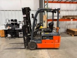 Toyota 8FBE15U Electric Forklift, 3 Stage Mast, 2650 Lbs. Capacity, 36 Volt, 5083 Hrs