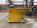 Dump Hopper On Casters, 2000 Lbs. Cap.