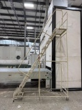 Cotterman Rolling Warehouse Ladder, 11 Step .
