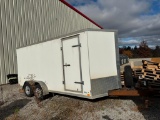 2016 Cross Trailer 7 x 16 ft V- Front Enclosed Trailer Vin 58E1W1628H1003934 .