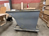 Dump Hopper On Casters, 2000 Lbs. Cap. .