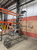 EGA MD0413 Rolling Warehouse Ladder 12 Step .