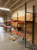 3 Section Pallet Racking 2 Sections 36''x8'Railsx10'High 1 Section 32''x8'Railsx10'High .
