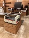 2011 Gravogragh LS100 Laser Engraver with Cabinet and Computers