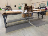Metal Work Table on Casters 36''x12'' .