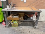 30'' x5' Metal Work Table with Casters .