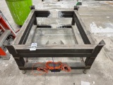 IBC Tote Tank Stand with Scale and Pneumatic Tilt .