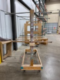 Wooden Drying Rack on Casters .