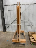 Wooden Drying Rack on Casters .