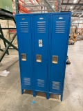 Global 3 Unit Metal Locker .