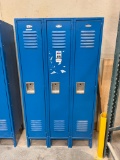 Global 3 Unit Metal Locker .