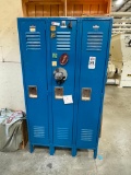Global 3 Unit Metal Locker .