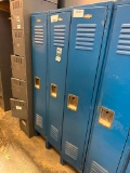 Global 3 Unit Metal Locker .