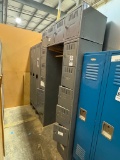 Tennsco Metal Locker with 16 Storage Compartments