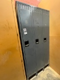 Tennsco 3 section Metal Locker .