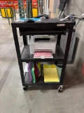 U Line Metal Computer /Printer Cart 19''x25'' .