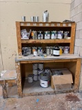 Color Mixing Cabinet And Contents .