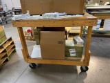 Wooden Work Bench on Casters 32''x48''Long x40'' High .