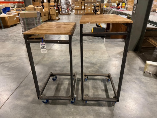 2 Metal Stand on Rollers