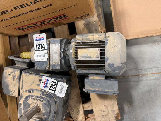 DFT90LH Electric Motor With Gear Drive 230/460 Volt 3 Phase