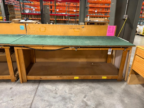 Wooden Workbench 36" x 96" SN 619760