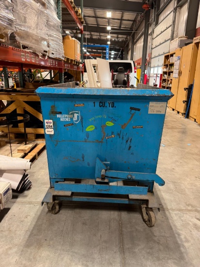 Marathon 1 Cu. Yd 1 Cubic Yard Dump Hopper 6000 Lbs. Capacity